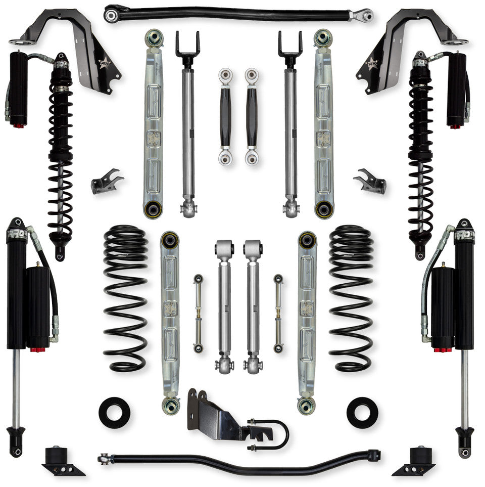Rock Krawler 3.5" X-Factor PRO Elite COILOVER "No Limits" Mid-Arm System for Jeep Wrangler JL (Gas Models)