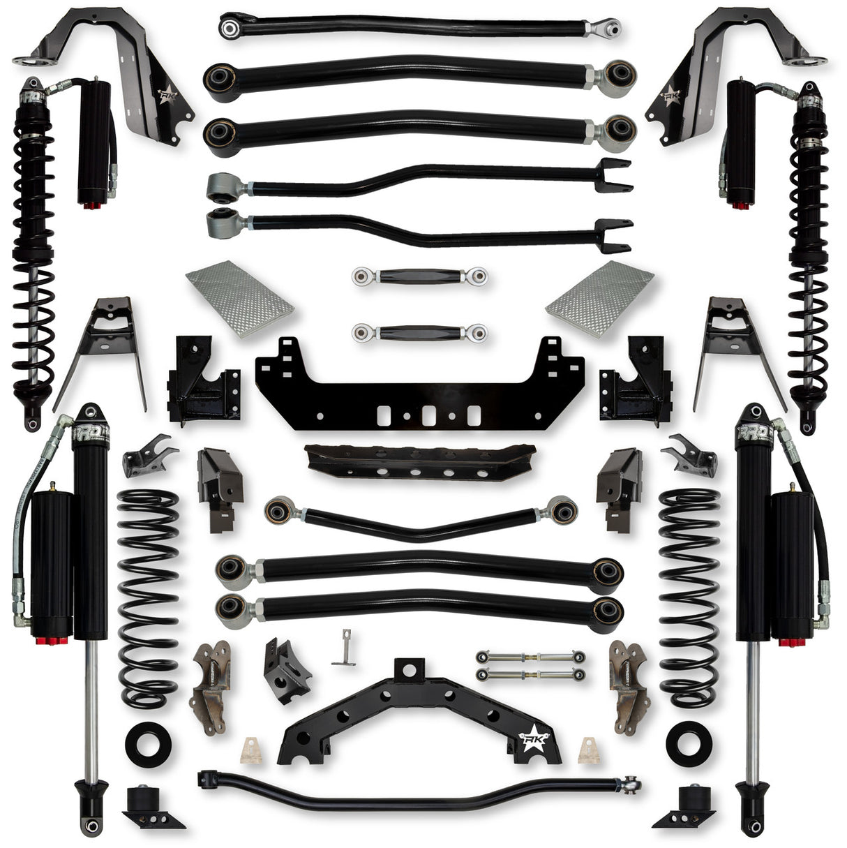 Rock Krawler 3.5" Adventure X2 COILOVER "No Limits" Long-Arm Suspension System for Jeep Wrangler JL (Gas Models)