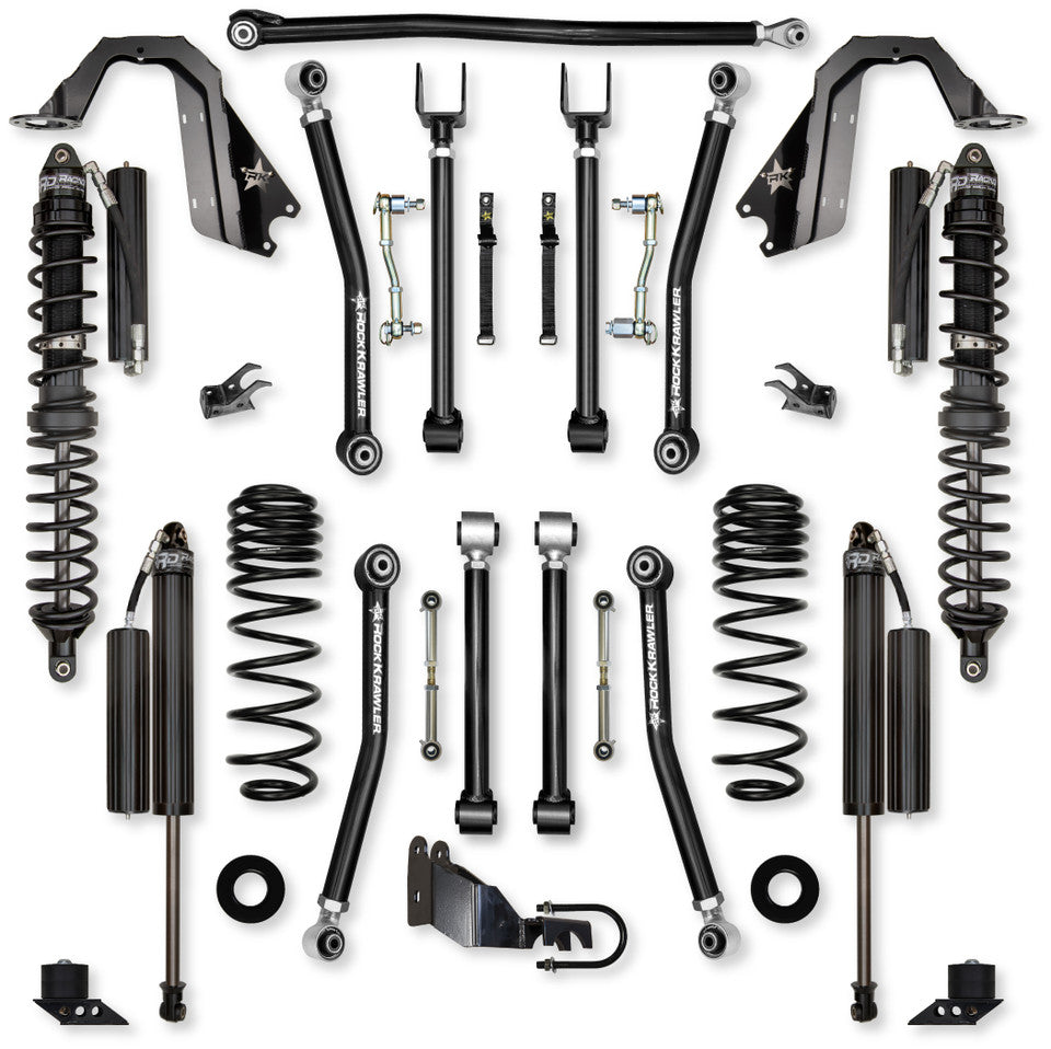 Rock Krawler 4.5" Adventure X COILOVER Mid-Arm Suspension System for Jeep Wrangler JL (Gas Models)