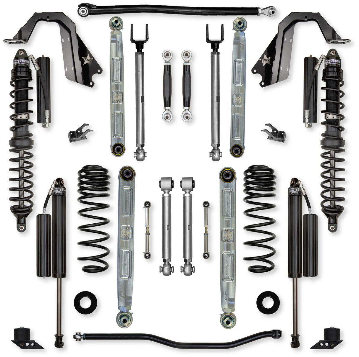 Rock Krawler 2.5" X-Factor PRO ELITE COILOVER "No Limits" Mid-Arm Suspension System for Jeep Wrangler JLU (392 Models)