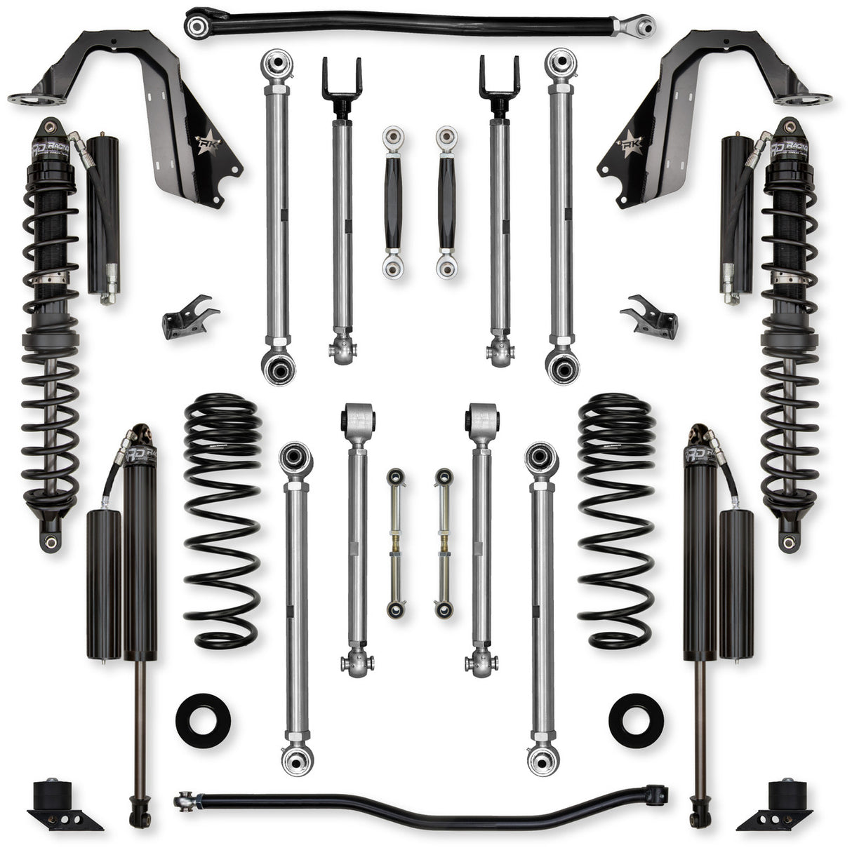 Rock Krawler 2.5" X-Factor PRO COILOVER "No Limits" Mid-Arm Suspension System for Jeep Wrangler JLU (392 Models)