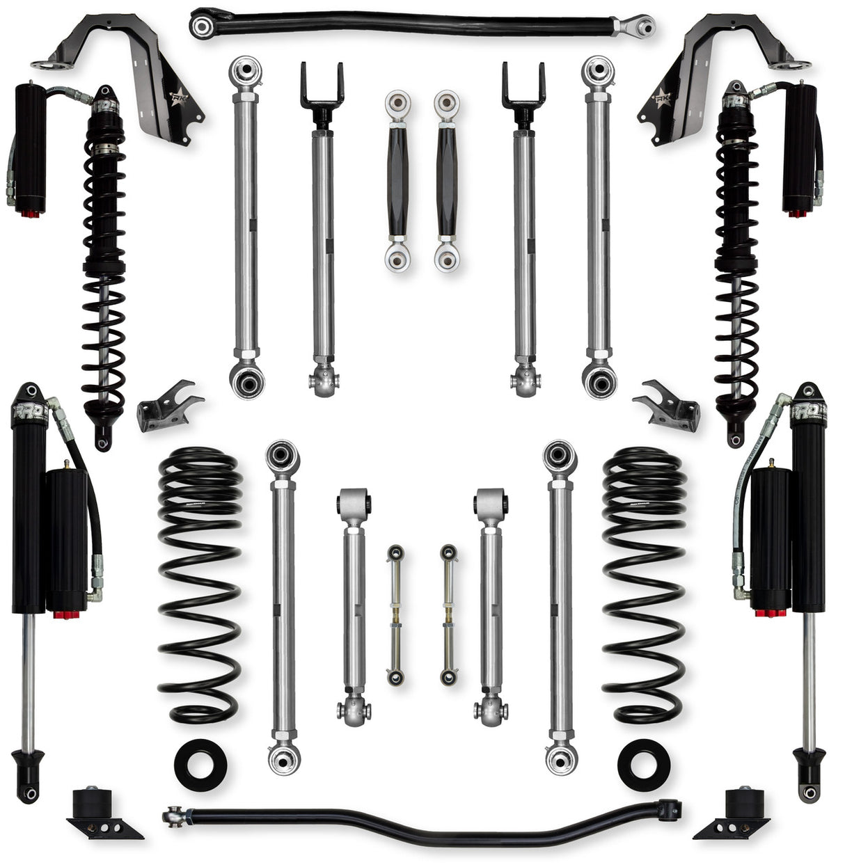 Rock Krawler 2.5" X-Factor PRO COILOVER "No Limits" Mid-Arm Suspension System for Jeep Wrangler JLU (392 Models)