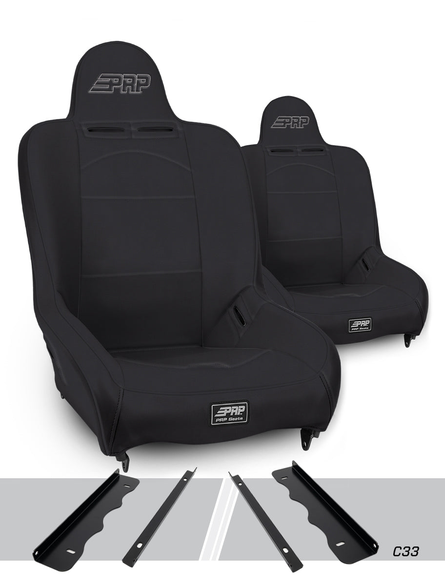Premier High Back Suspension Seats Kit for 95-01 Jeep Cherokee XJ (Pair)