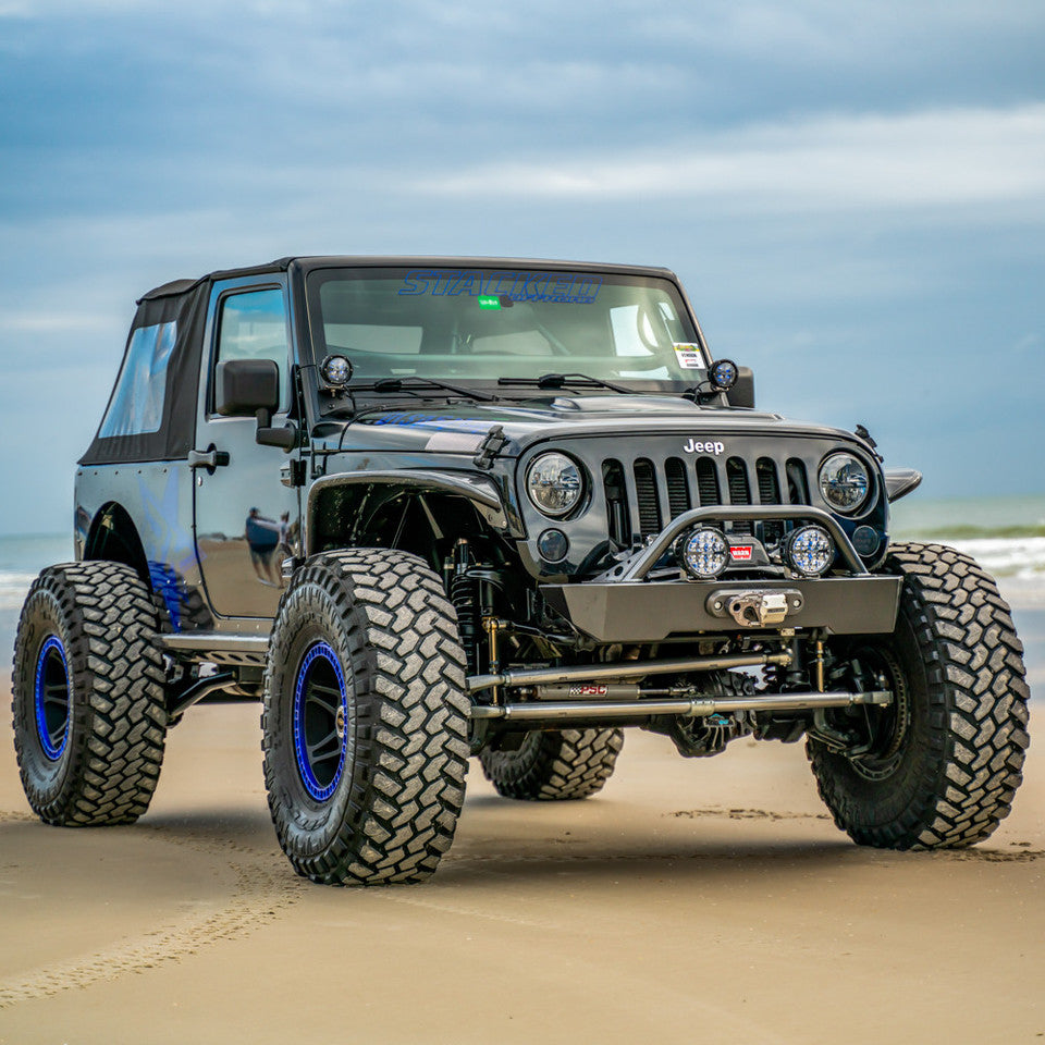 JEEP JK/JKU SAVVY KRAWLER LITE ALUMINUM FRONT BUMPER WITH HOOP