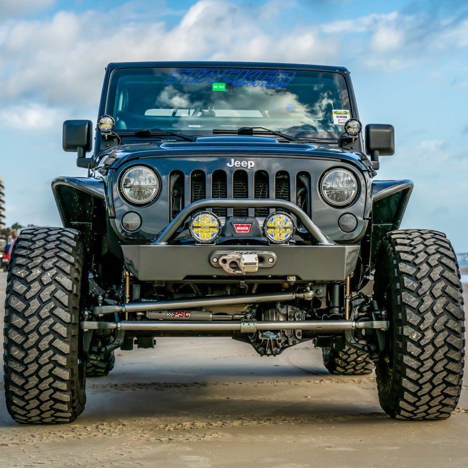 JEEP JK/JKU SAVVY KRAWLER LITE ALUMINUM FRONT BUMPER WITH HOOP