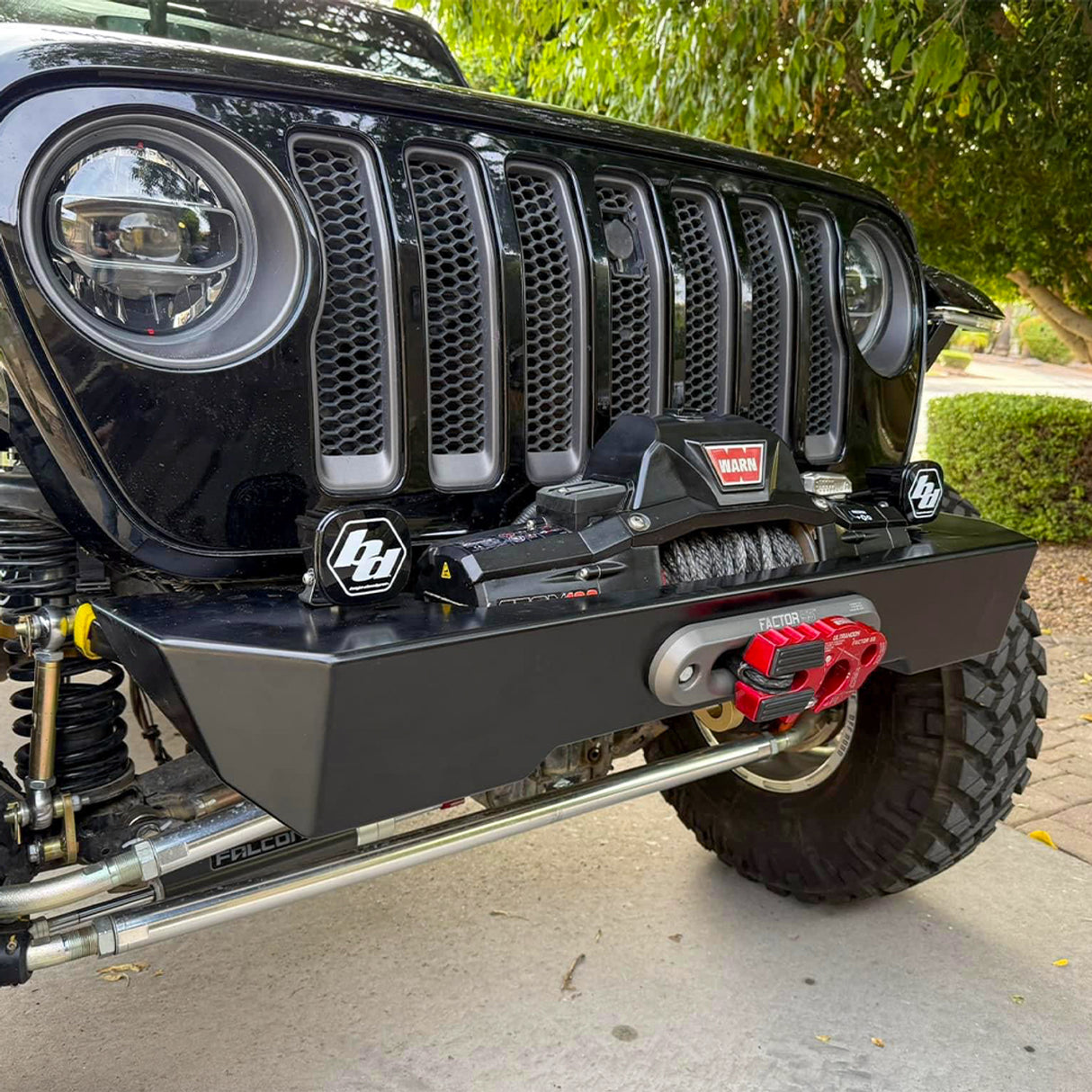 JEEP JL/JLU/JT SAVVY KRAWLER LITE ALUMINUM FRONT BUMPER W/O HOOP