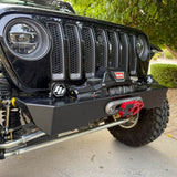 JEEP JL/JLU/JT SAVVY KRAWLER LITE ALUMINUM FRONT BUMPER W/O HOOP