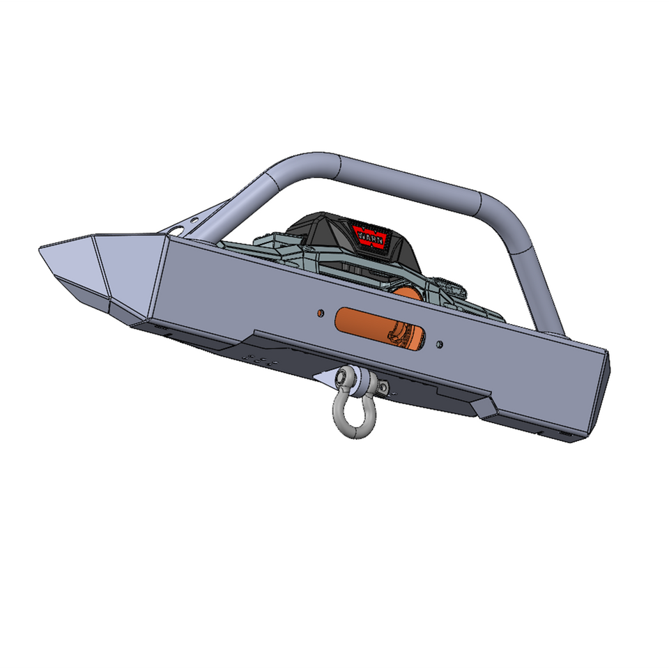 JEEP JK/JKU SAVVY KRAWLER LITE ALUMINUM FRONT BUMPER WITH HOOP