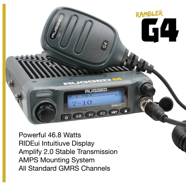 Jeep Wrangler JL, JLU, and Gladiator JT Two-Way GMRS Mobile Radio Kit