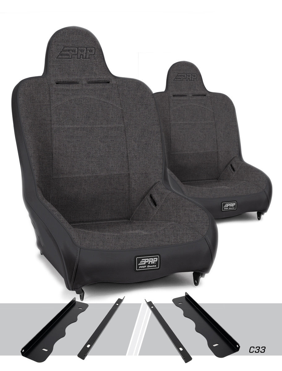 Premier High Back Suspension Seats Kit for 95-01 Jeep Cherokee XJ (Pair)
