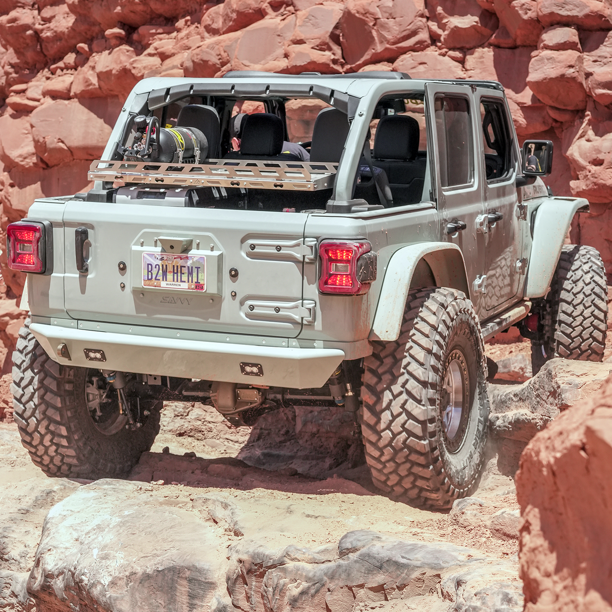 JEEP JL/JLU SAVVY LEGACY 6061 ALUMINUM REAR BUMPER