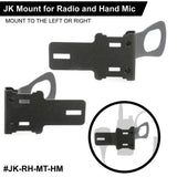 Handheld Radio Grab Bar Mount for Jeep JK JKU and JL - Fits R1 / V3 / GMR2 / GMR2 PLUS / RH-5R radios