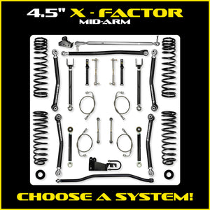 JKU 4.5" Mid Arm Systems