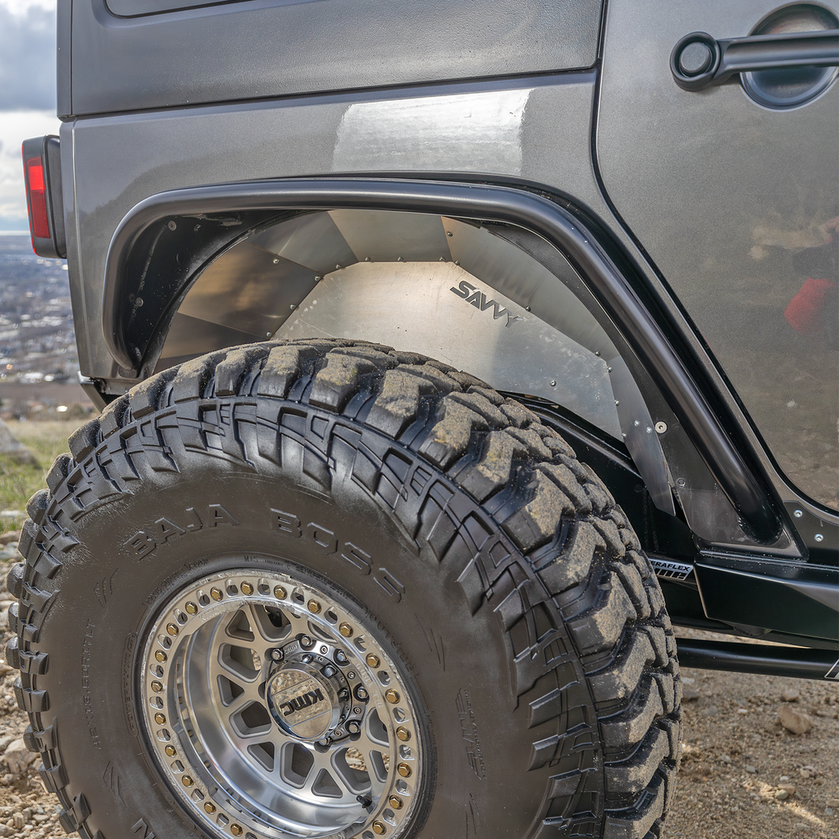 JEEP JK / JKU SAVVY HIGH CLEARANCE ALUMINUM REAR INNER FENDERS