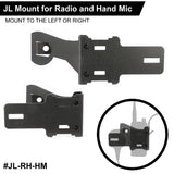 Handheld Radio Grab Bar Mount for Jeep JK JKU and JL - Fits R1 / V3 / GMR2 / GMR2 PLUS / RH-5R radios