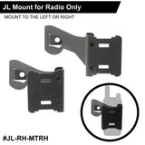 Handheld Radio Grab Bar Mount for Jeep JK JKU and JL - Fits R1 / V3 / GMR2 / GMR2 PLUS / RH-5R radios