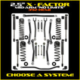 Rock Krawler 2.5" X-Factor "No Limits" Mid-Arm Suspension System for Jeep Wrangler JLU (392 Models)