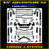 Rock Krawler 3.5" Adventure X2 PRO ELITE COILOVER Long-Arm Suspension System for Jeep Wrangler JLU (Diesel Models)