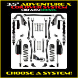 Rock Krawler 3.5" Adventure - X COILOVER Mid-Arm Suspension System for Jeep Wrangler JLU (Diesel Models)