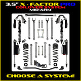 Rock Krawler 3.5" X-Factor PRO COILOVER Mid-Arm Suspension System for Jeep Wrangler JLU (Gas Models)
