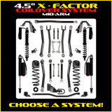 Rock Krawler 4.5" X-Factor COILOVER Mid-Arm Suspension System for Jeep Wrangler JLU (Gas Models)
