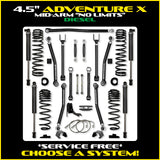Rock Krawler 4.5" Adventure - X "No Limits" Mid-Arm System for Jeep Gladiator JT (Diesel Models)