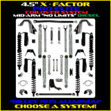 Rock Krawler 4.5" X-Factor PRO ELITE COILOVER "No Limits" Mid-Arm Suspension System for Jeep Gladiator JT (Diesel Models)