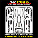 Rock Krawler 4.5" PRO - X COILOVER "No-Limits" Mid-Arm System for Jeep Gladiator JT (Gas Models)