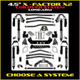 Rock Krawler 4.5" X-Factor X2 COILOVER Long-Arm Suspension System for Jeep Gladiator JT (Gas Models)