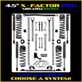 Rock Krawler 4.5" X-Factor PRO Mid-Arm Suspension System for Jeep Gladiator JT (Diesel Models)