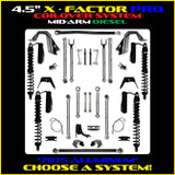 Rock Krawler 4.5" X-Factor PRO COILOVER Mid-Arm Suspension System for Jeep Gladiator JT (Diesel Models)