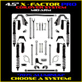Rock Krawler 4.5" X-Factor PRO COILOVER Mid-Arm Suspension System for Jeep Gladiator JT (Gas Models)