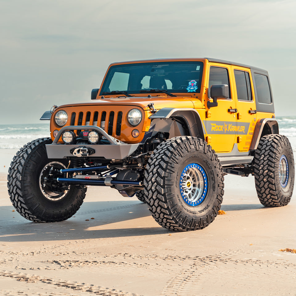 JEEP JK/JKU SAVVY KRAWLER LITE ALUMINUM FRONT BUMPER WITH HOOP