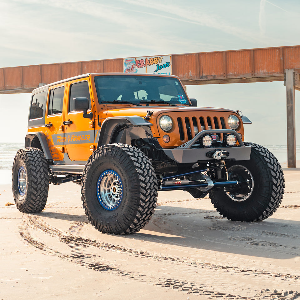 JEEP JK/JKU SAVVY KRAWLER LITE ALUMINUM FRONT BUMPER WITH HOOP