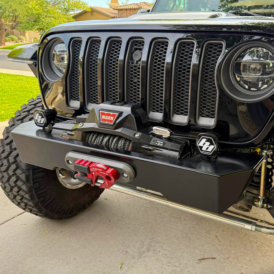 JEEP JL/JLU/JT SAVVY KRAWLER LITE ALUMINUM FRONT BUMPER W/O HOOP