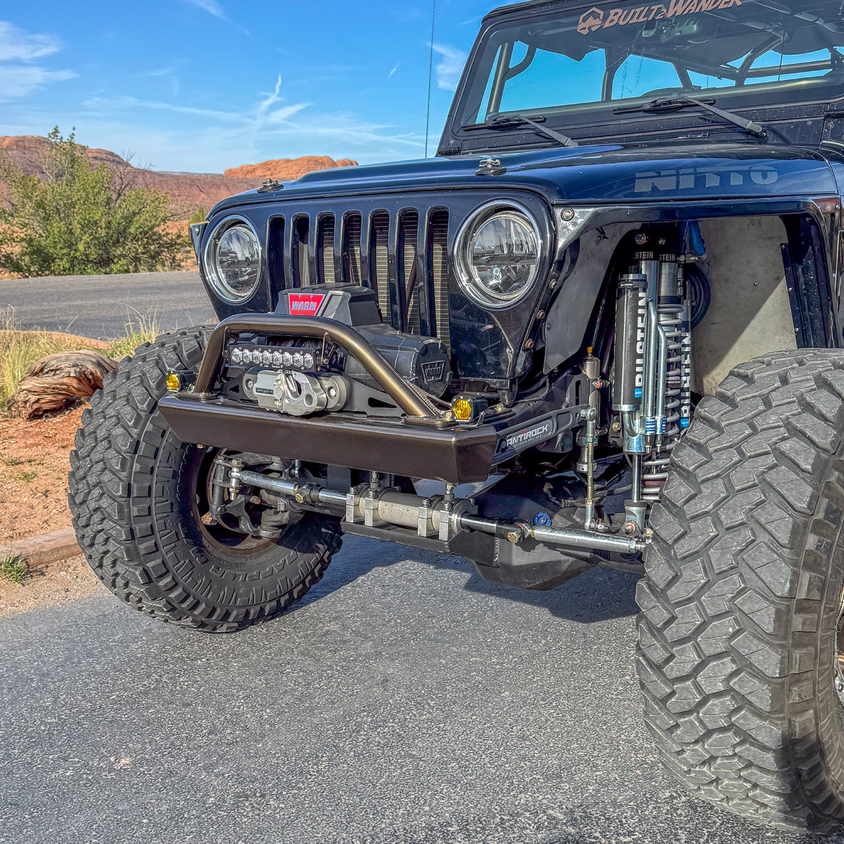 JEEP TJ/LJ SAVVY LEGACY 6061 ALUMINUM FRONT BUMPER WITH HOOP