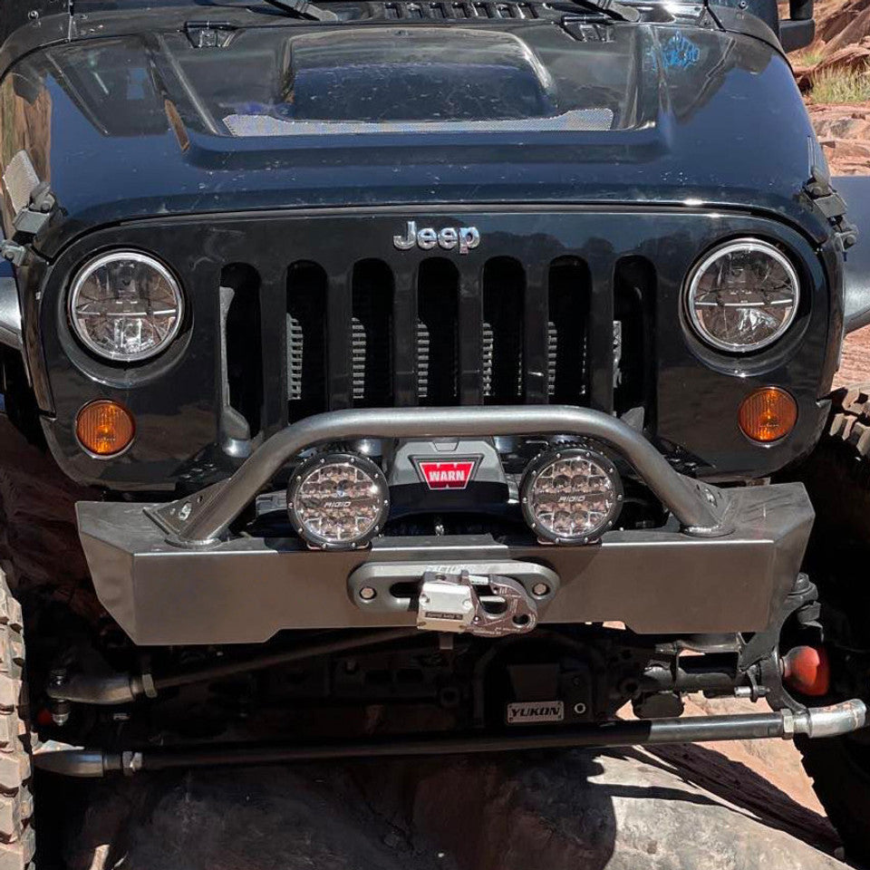 JEEP JK/JKU SAVVY KRAWLER LITE ALUMINUM FRONT BUMPER WITH HOOP