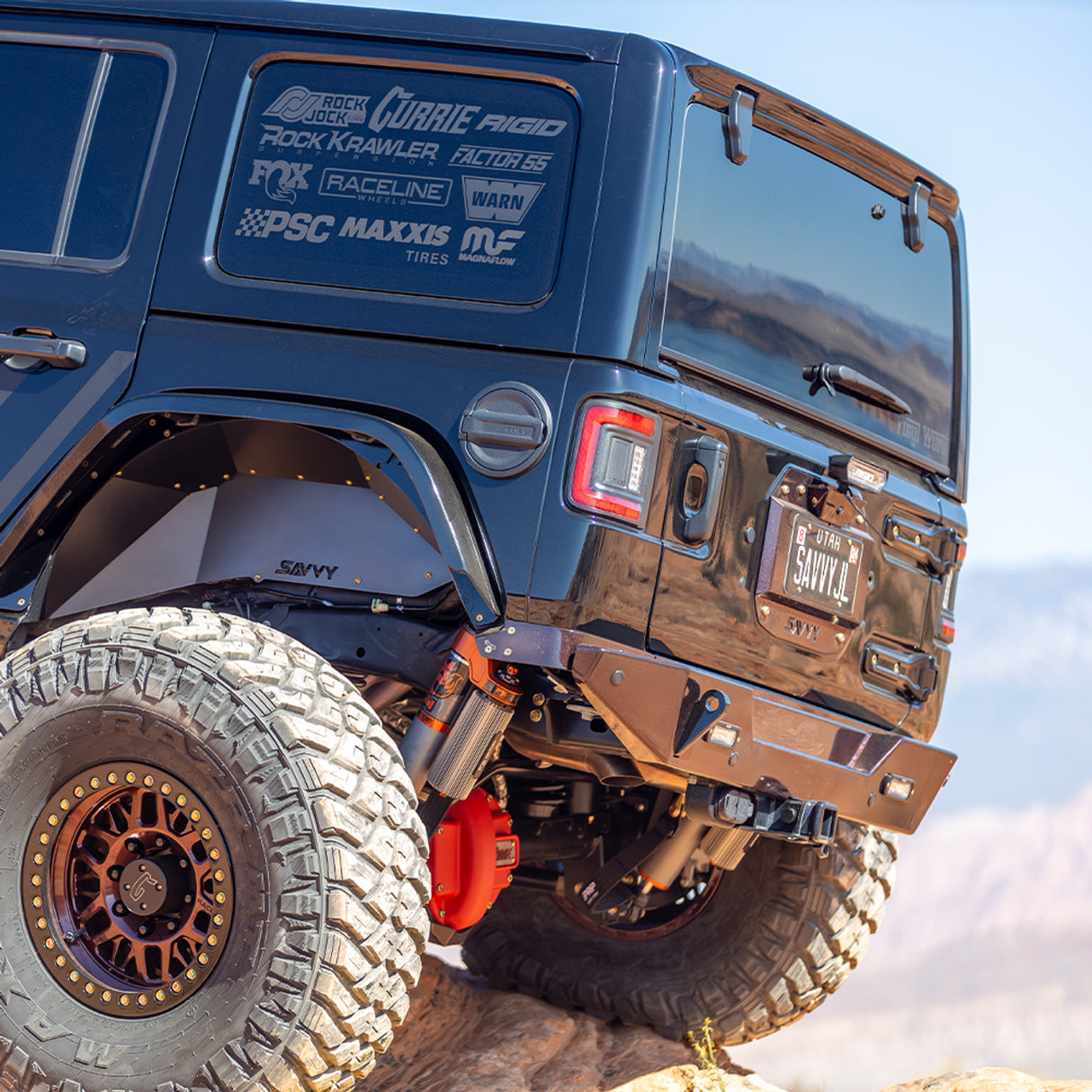 JEEP JL/JLU SAVVY KRAWLER LITE ALUMINUM BOLT ON REAR BUMPER